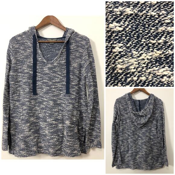 Natural Reflections Marled Knit Hooded Sweater S Cozy Cabin Pullover BassPro - Picture 1 of 12